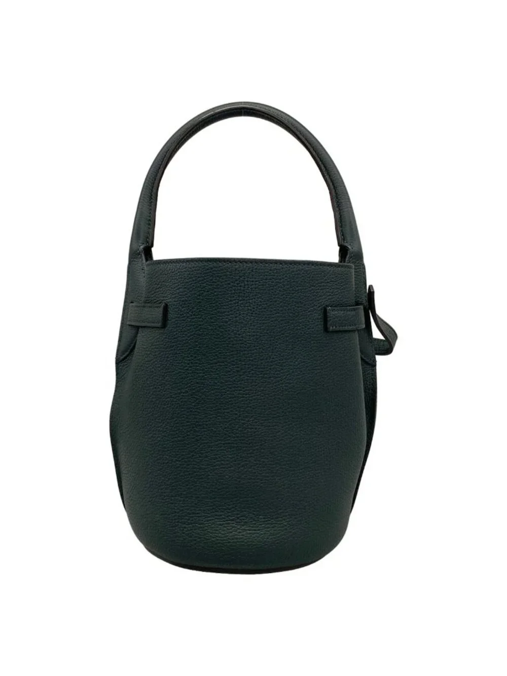 Celine Tote Big Bucket Nano Dark Green Leather